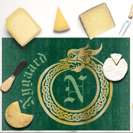 Aangepaste naam en monogrammen Celtic Style Ourobo Snijplank