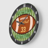 Aangepaste naam en nummer 2.0 van het Football Grote Klok (Hoek)