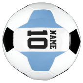 Aangepaste naam en nummer Argentinië vlag Voetbal (Gedraaid)