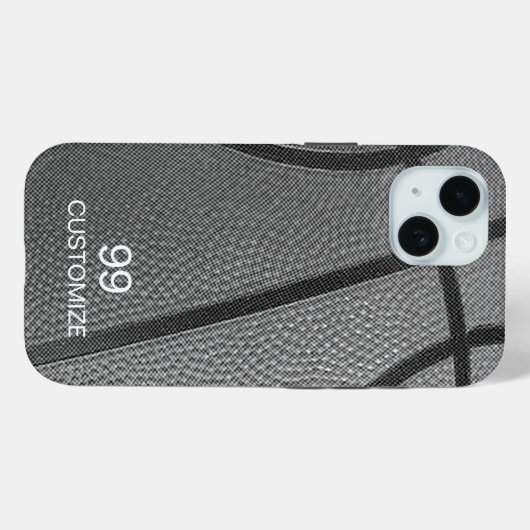 Aangepaste naam en nummer Basketbal Case-Mate iPhone Case (Achterkant (horizontaal))