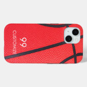 Aangepaste naam en nummer Basketbal Case-Mate iPhone Case (Achterkant (horizontaal))