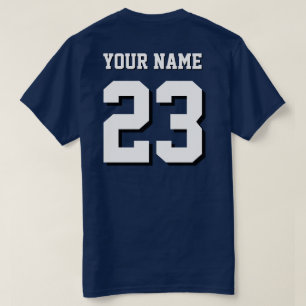 Aangepaste naam en nummer Jersey Sports T-shirt