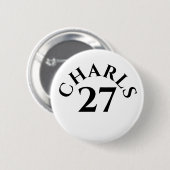 Aangepaste naam en nummer ronde button 5,7 cm (Voorkant /achterkant)