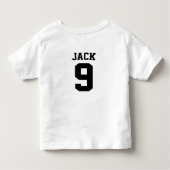 Aangepaste naam en nummer van het Football Voetbal Kinder Shirts (Achterkant)