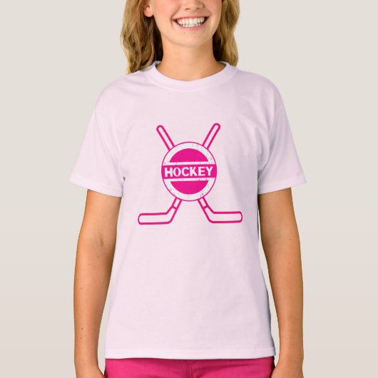 Aangepaste naam en roze nummer t-shirt (Voorkant)