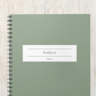 Aangepaste naam en school onderwerp hardcover Noti Notitieboek