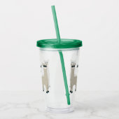 Aangepaste naam en tekst Cool Llama-tumblers Acryl Drinkbeker (Links)
