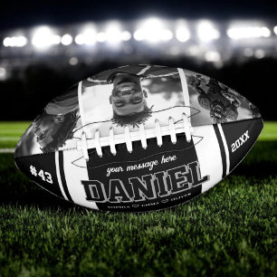 Aangepaste Naam en Tekst Fotoherinnering Cadeau American Football