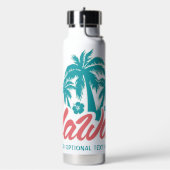 Aangepaste naam en tekst Hawaii Waterfles (Links)