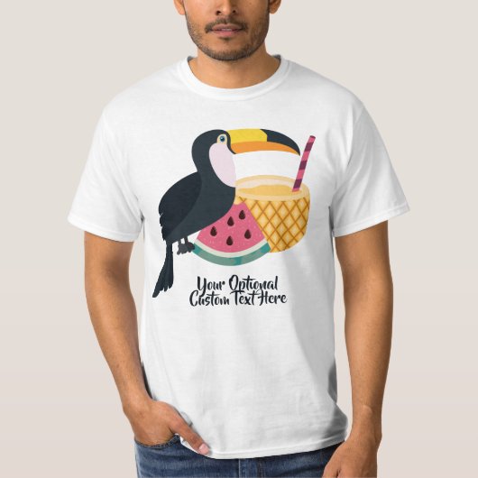 Aangepaste naam en tekst-illustratie t-shirt (Voorkant)