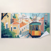 Aangepaste naam en tekst Lissabon Portugal