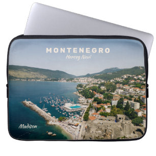 Aangepaste naam en tekst Montenegro Laptop Sleeve