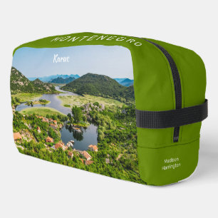 Aangepaste naam en tekst Montenegro Toilettasje