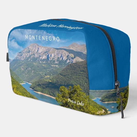 Aangepaste naam en tekst Montenegro Toilettasje (Rechterhoek)