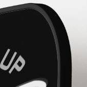 Aangepaste naam en tekst UFO-ruimteschip Pickleball Paddle (Links Detail)