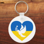 Aangepaste naam en tekstvrede voor Oekraïne Sleutelhanger (Voorkant)