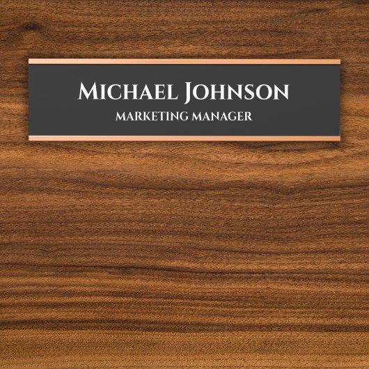 Aangepaste naam en titel Kantoor Deurbordje