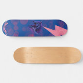 Aangepaste naam Fantasy Eenhoorn Roze Verlichting Skateboard (Horizontaal)