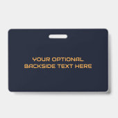 Aangepaste naam Fantasy Ruimtekind Badge (Achterkant)
