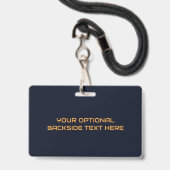 Aangepaste naam Fantasy Ruimtekind Badge (Achterkant met lanyard)