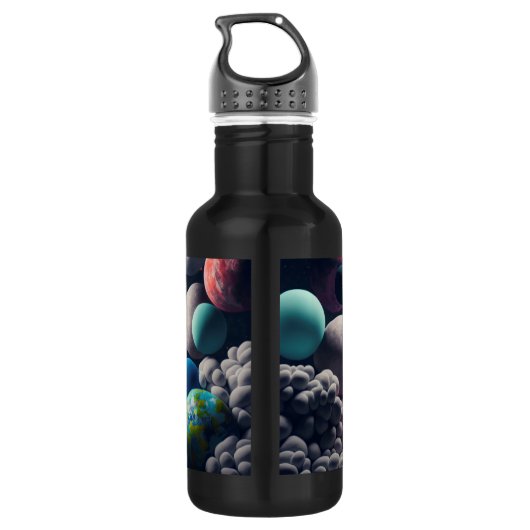 Aangepaste naam Fantasy Space Kind Waterfles (Achterkant)