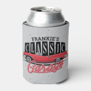 Aangepaste NAAM Faux Neon 1950's Klassieke Auto Ga Blikjeskoeler