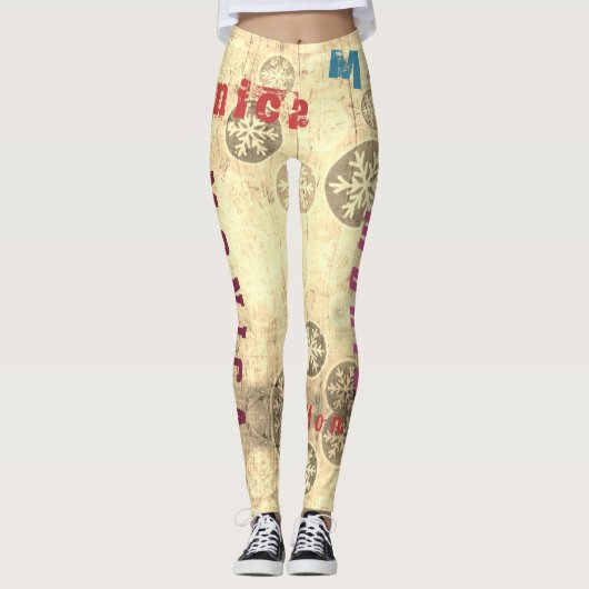 Aangepaste Naam Festival Leggings (Voorkant)