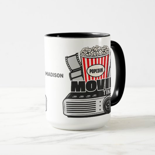 Aangepaste naam Filmtijd Mok (Voorkant rechts)