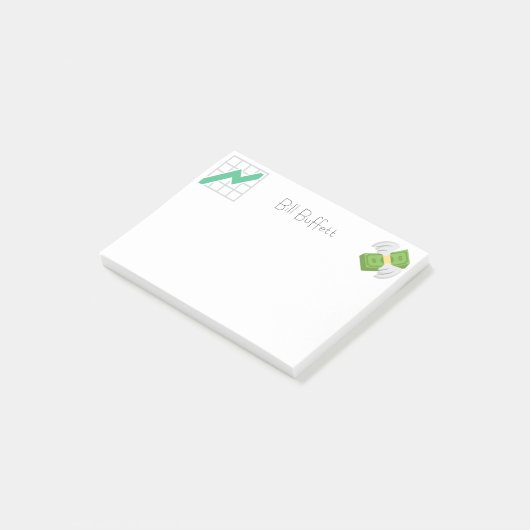 Aangepaste naam | Financiële Emojis Post-it® Notes (Schuin)