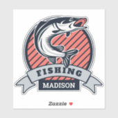 Aangepaste naam Fisher Sticker (Vel)