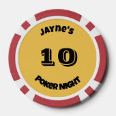 Aangepaste naam Flame Poker Chips (Achterkant)