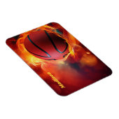 Aangepaste naam Flaming Basketball Magneet (Rechterzijde)
