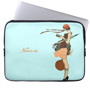 Aangepaste naam Flapper Laptop Sleeve