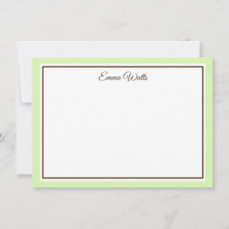 Aangepaste naam Flat Note Card Notitiekaartje