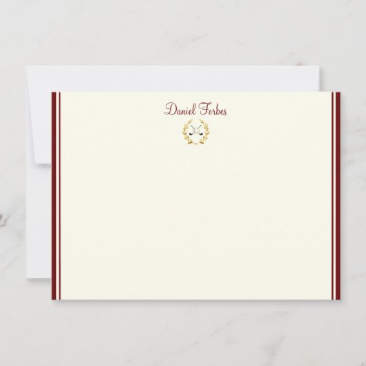 Aangepaste naam Flat Note Card Notitiekaartje (Voorkant)