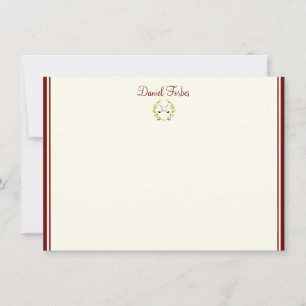 Aangepaste naam Flat Note Card Notitiekaartje