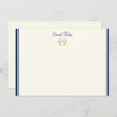 Aangepaste naam Flat Note Card Notitiekaartje (Voorkant / Achterkant)