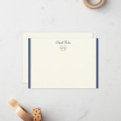 Aangepaste naam Flat Note Card Notitiekaartje (Voorkant / Achterkant in situ)
