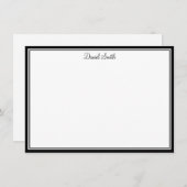 Aangepaste naam Flat Note Card Notitiekaartje (Voorkant / Achterkant)