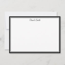 Aangepaste naam Flat Note Card Notitiekaartje