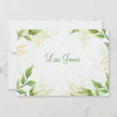 Aangepaste naam Flat Note Card Notitiekaartje (Voorkant)