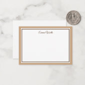 Aangepaste naam Flat Note Card Notitiekaartje (Voorkant / Achterkant in situ)