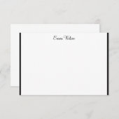 Aangepaste naam Flat Note Card Notitiekaartje (Voorkant / Achterkant)