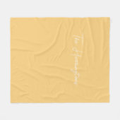 Aangepaste naam fleece deken (Voorkant (Horizontaal))