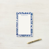 Aangepaste naam Floral Flat Post-its Post-it Notes (Op bureau)