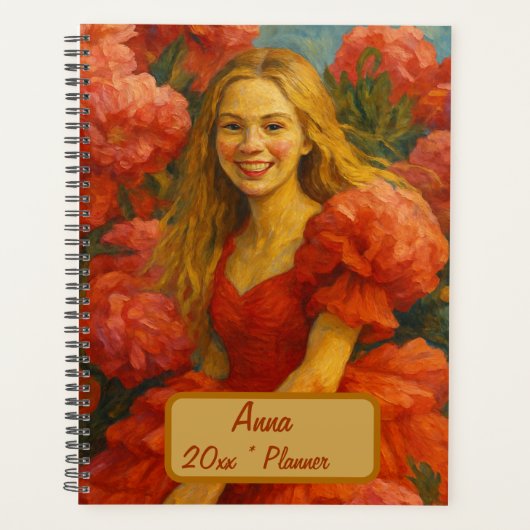 Aangepaste naam Floral Planner (Voorkant)