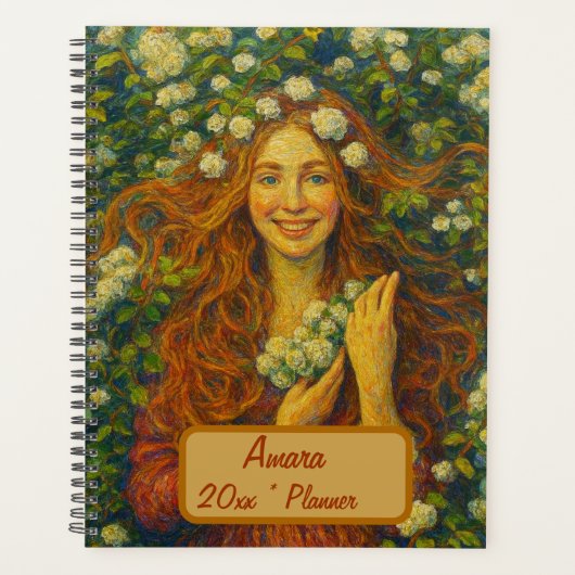 Aangepaste naam Floral Planner (Voorkant)