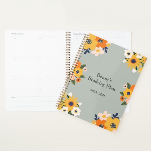 Aangepaste naam Floral Planner (Display)