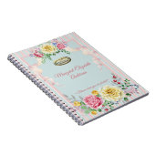 Aangepaste naam Floral Quote Notitieboek (Rechterzijde)