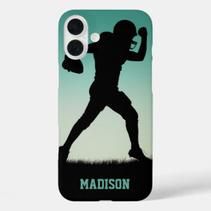 Aangepaste naam Football Player-telefoongesprekken iPhone 16 Plus Hoesje
